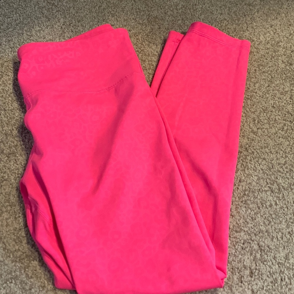 Zyia Pink leopard leggings